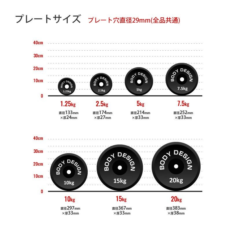 ラバープレート 2.5kg（2枚セット） | ボディデザイン