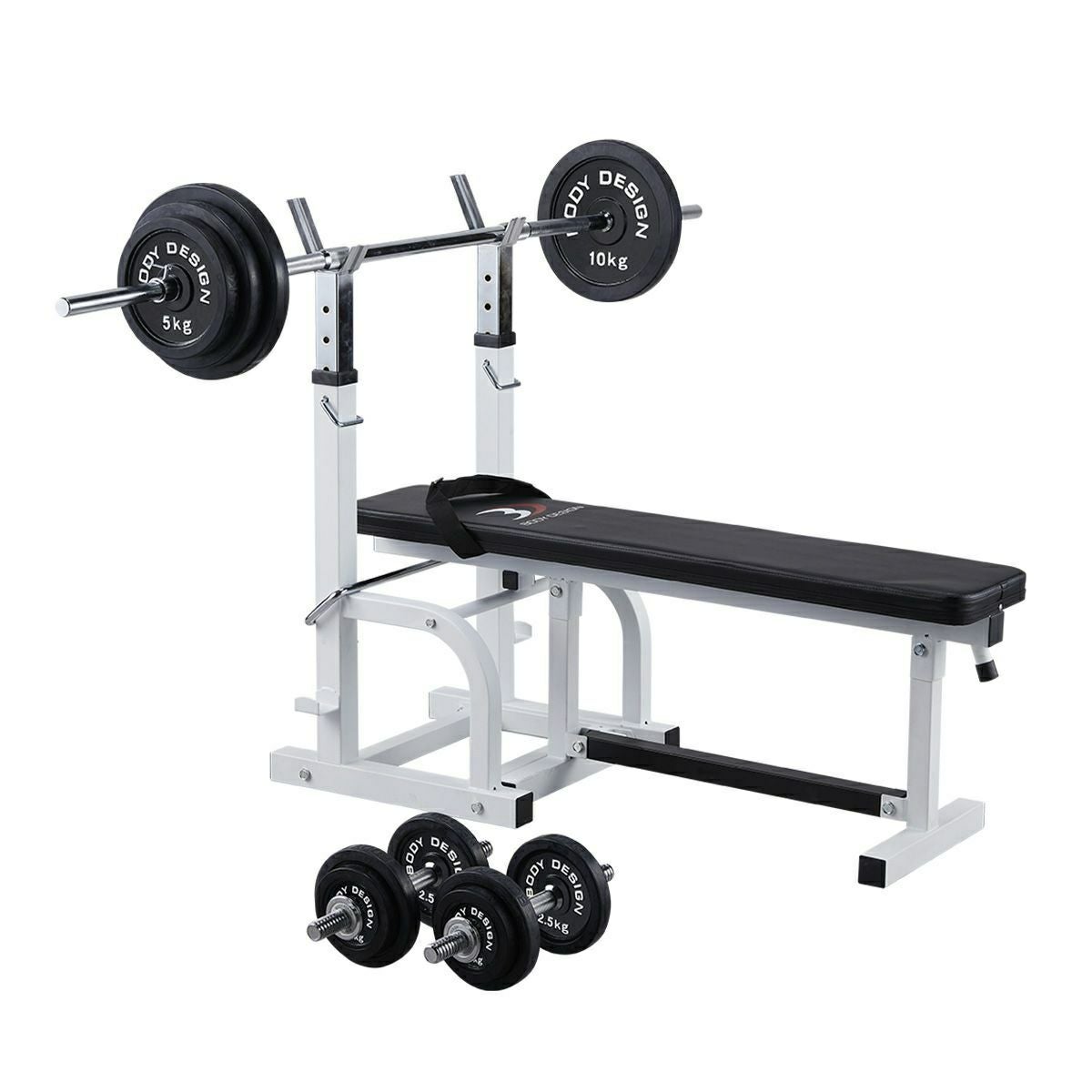 チャレンジャーパック / ラバーバーベルセット70kg / シャフト180cm