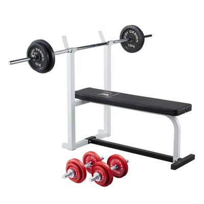 レッドスターターパック / ラバーバーベルセット50kg