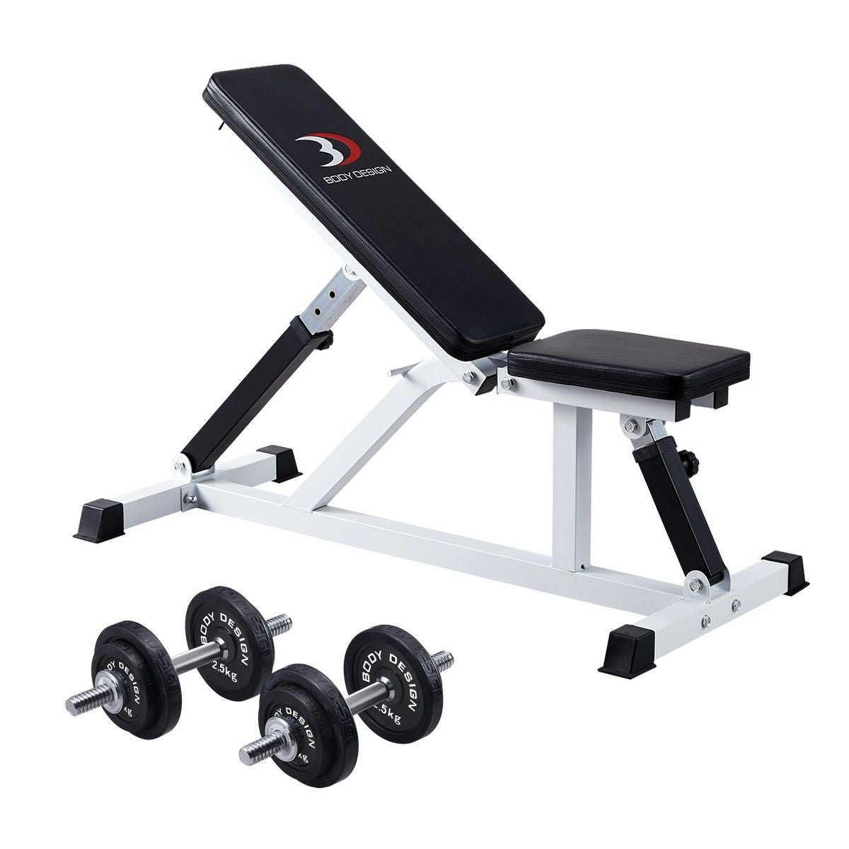 トライパックⅡ / ラバーダンベルセット20kg | ボディデザイン