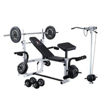 ホームビルダーパックⅡ/ラット付：ラバーバーベル100kg