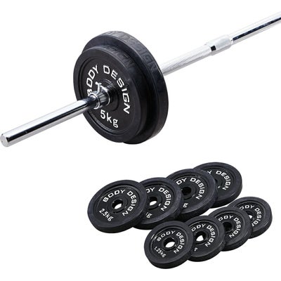 ラバーバーベルセット 50kg / シャフト200cm